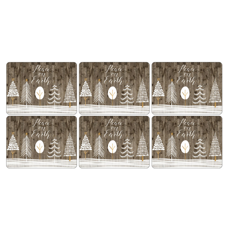 Pimpernel Wooden Christmas 16" Cork Placemat & Reviews Wayfair